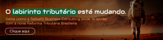 banner com imagem de fundo do espaço tema da campanha de reforma tributária euax by selbetti