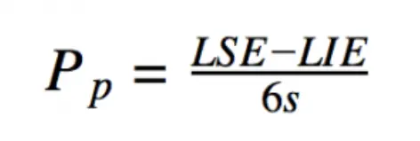 fórmula índice de performance do processo