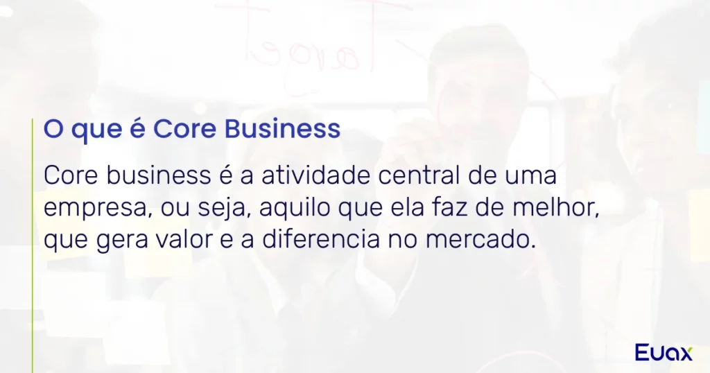 Imagem com a definição do que é Core Business”