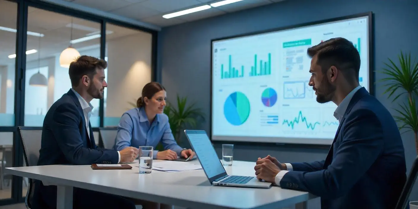 profissionais trabalhando com dashboard para ilustrar texto sobre automação de dados